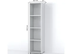 Separador de ambientes blanco 142.5x33x36.2 ludus