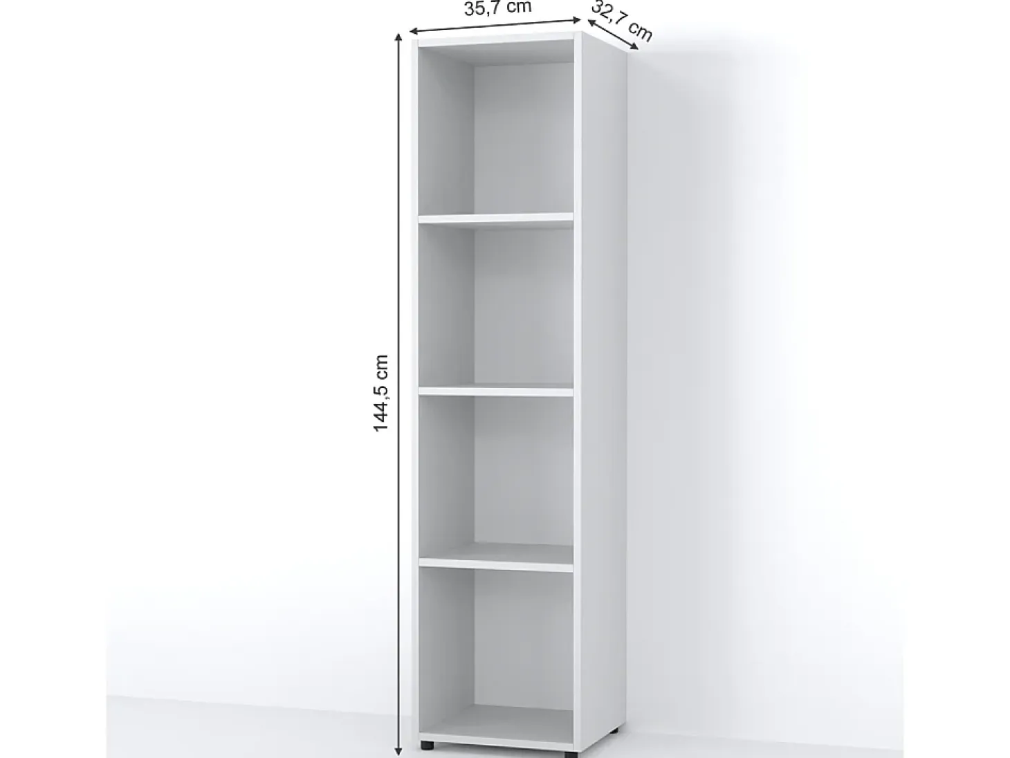 Separador de ambientes blanco 142.5x33x36.2 ludus