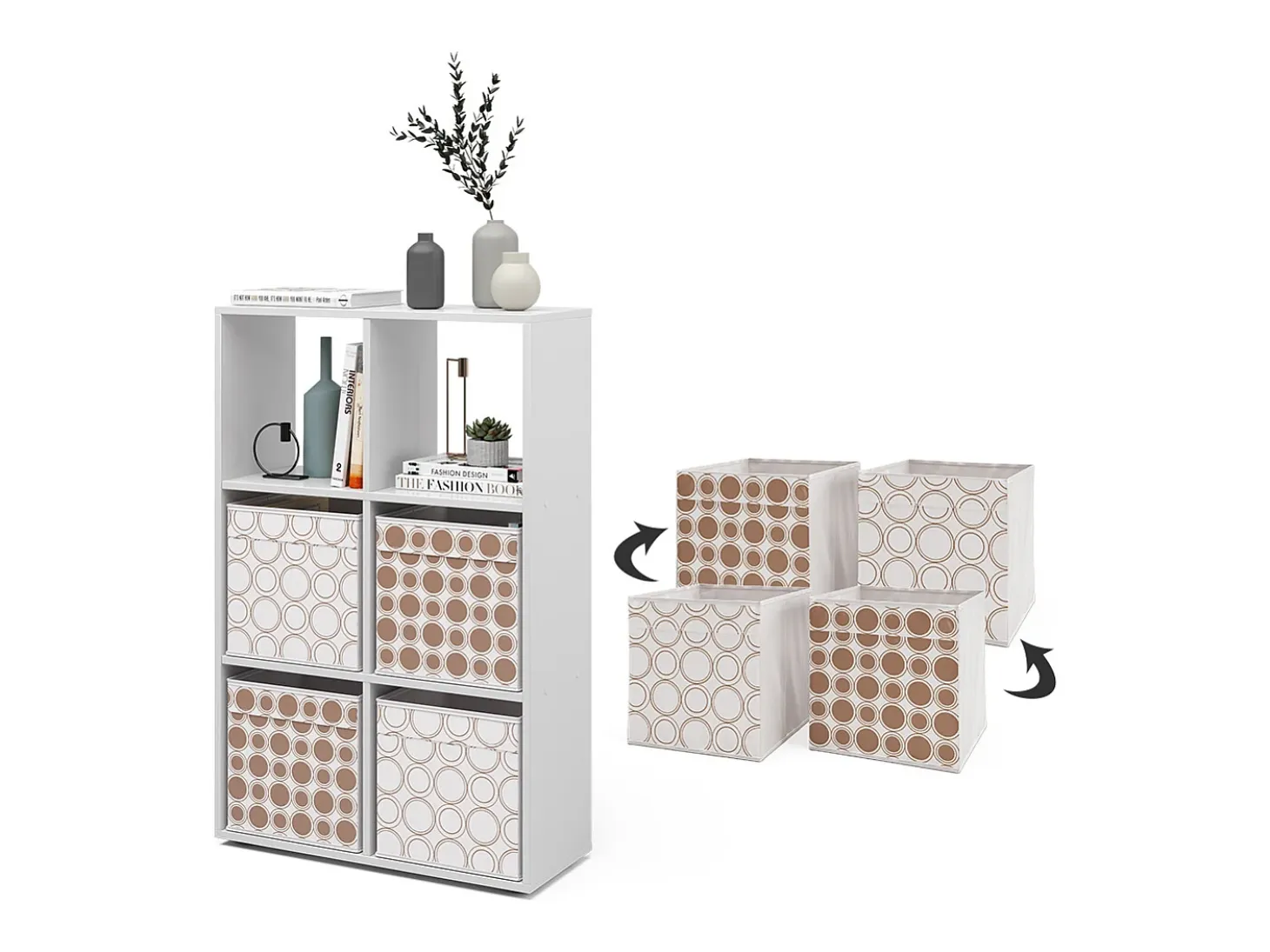 Separador de ambientes blanco 72x29x107.8