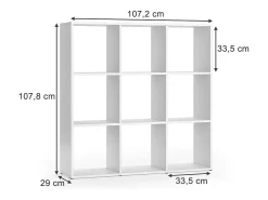 Separador de ambientes blanco 104x29x108 nove