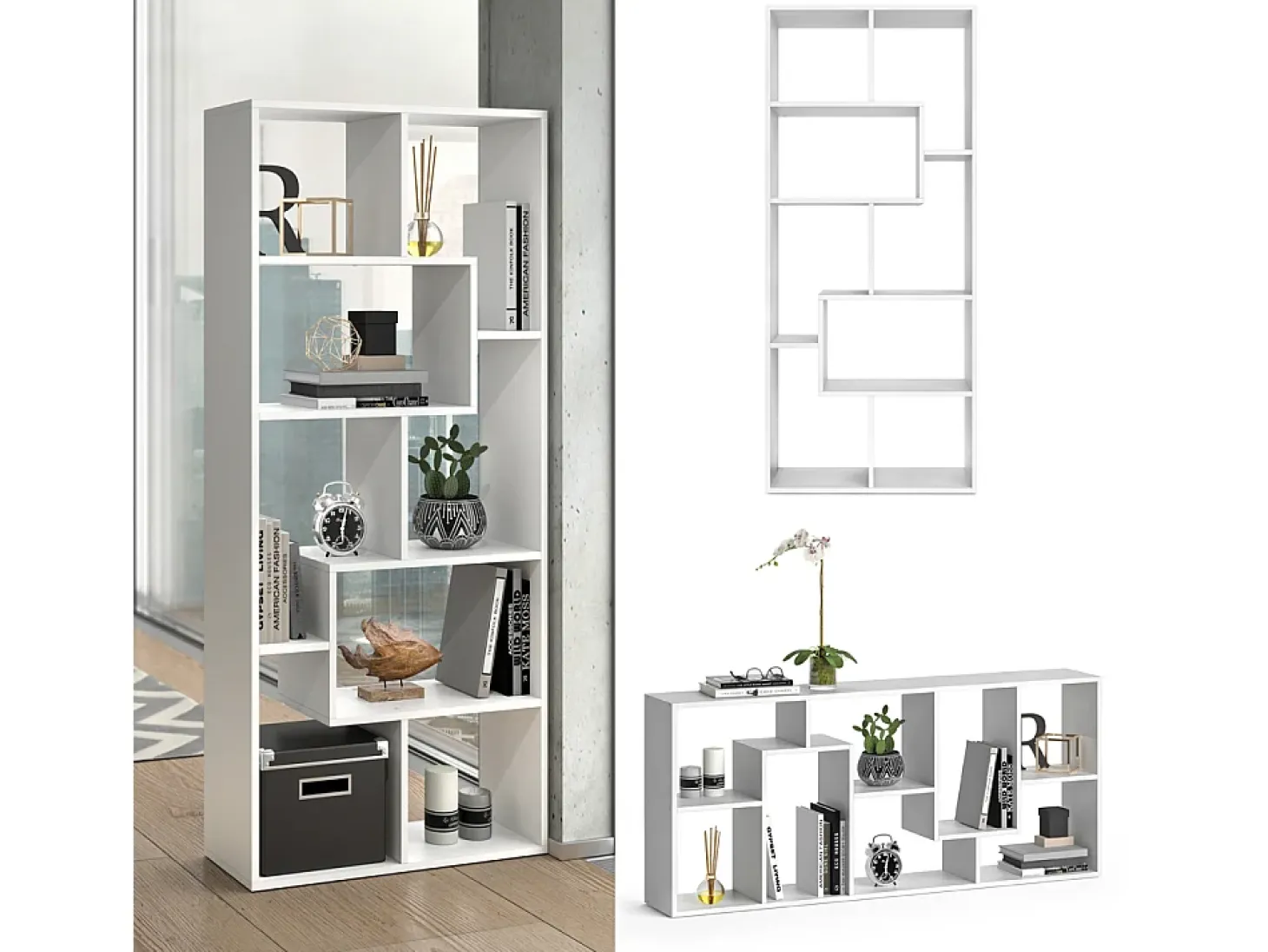 Separador de ambientes blanco 160.6x25x67.2 noa