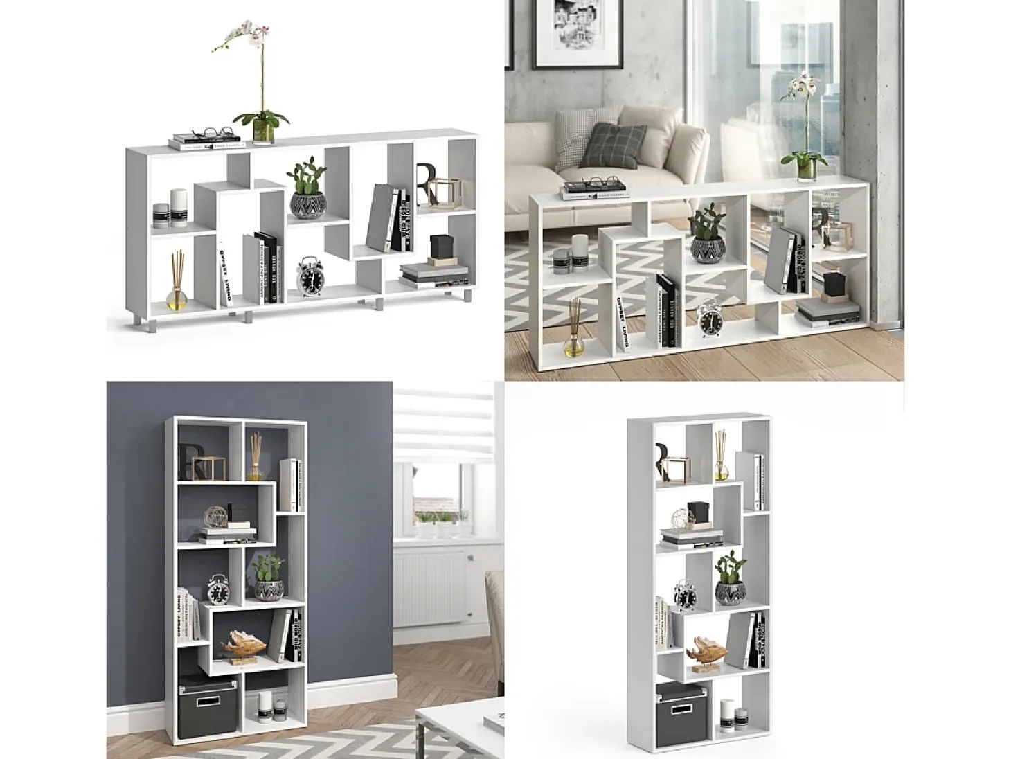 Separador de ambientes blanco 160.6x25x67.2 noa