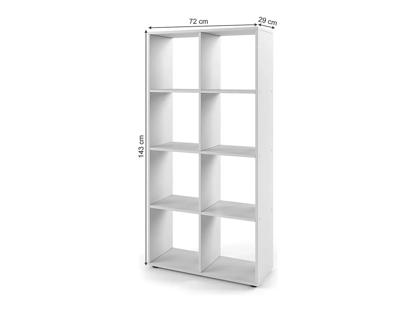 Separador de ambientes blanco 143x29x72 scutum