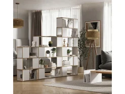 Separador de ambientes blanco/roble 60x24x94 eneos