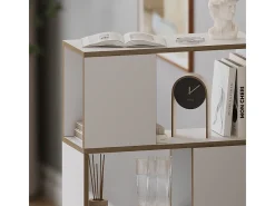Separador de ambientes blanco/roble 60x24x94 eneos