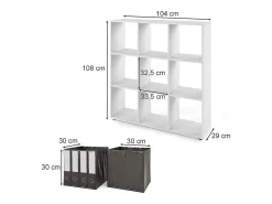 Separador de ambientes blanco 104x29x108 nove