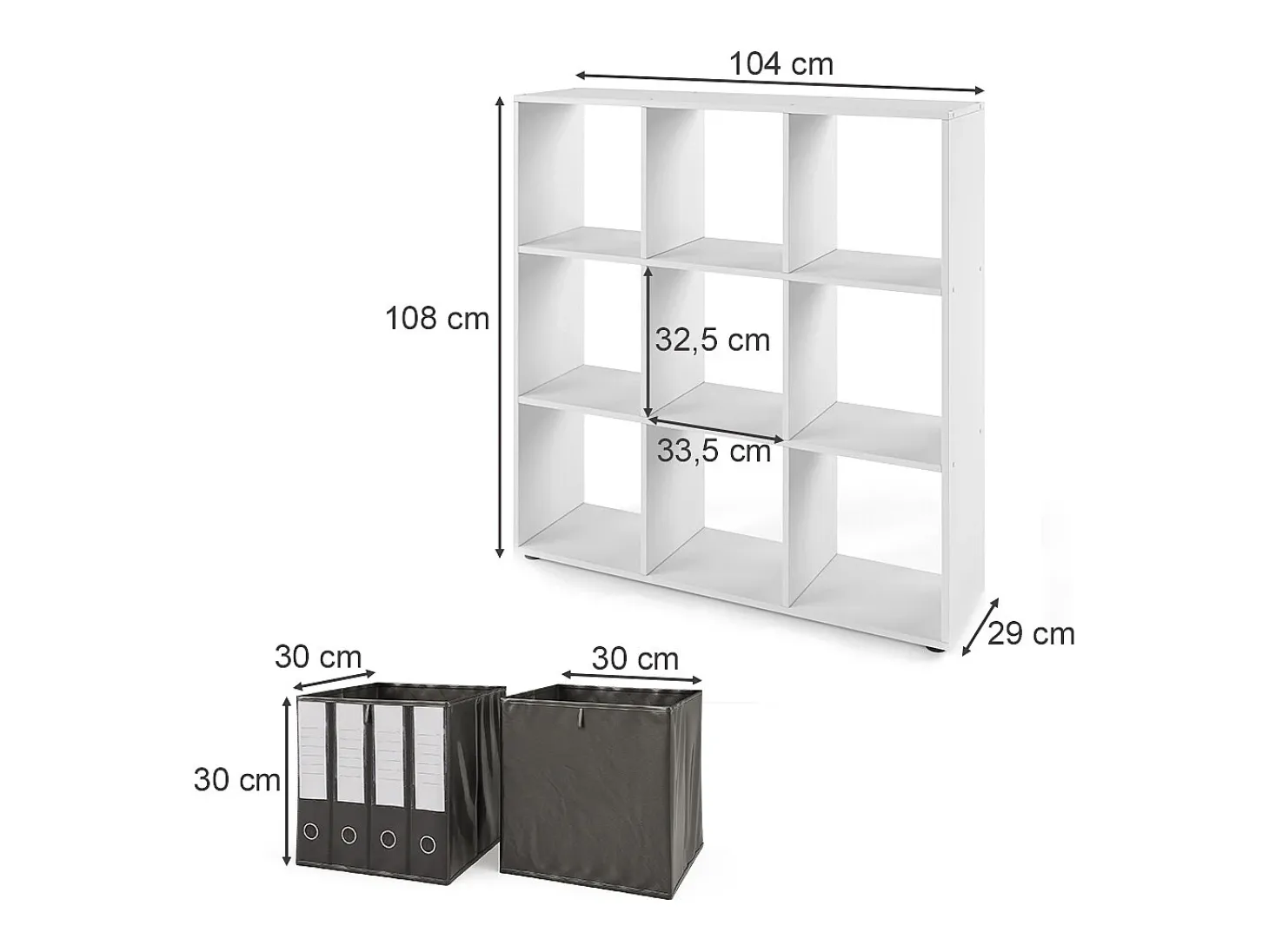 Separador de ambientes blanco 104x29x108 nove