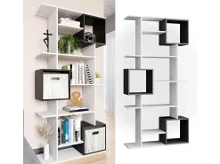 Separador de ambientes blanco/antracita 92x29x187.7 cube