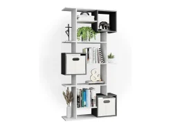 Separador de ambientes blanco/antracita 92x29x187.7 cube