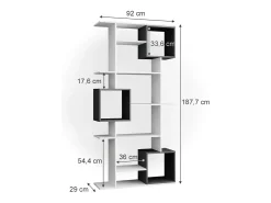 Separador de ambientes blanco/antracita 92x29x187.7 cube