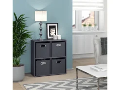 Separador de ambientes gris 72.6x29x72 tetra