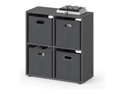 Separador de ambientes gris 72.6x29x72 tetra