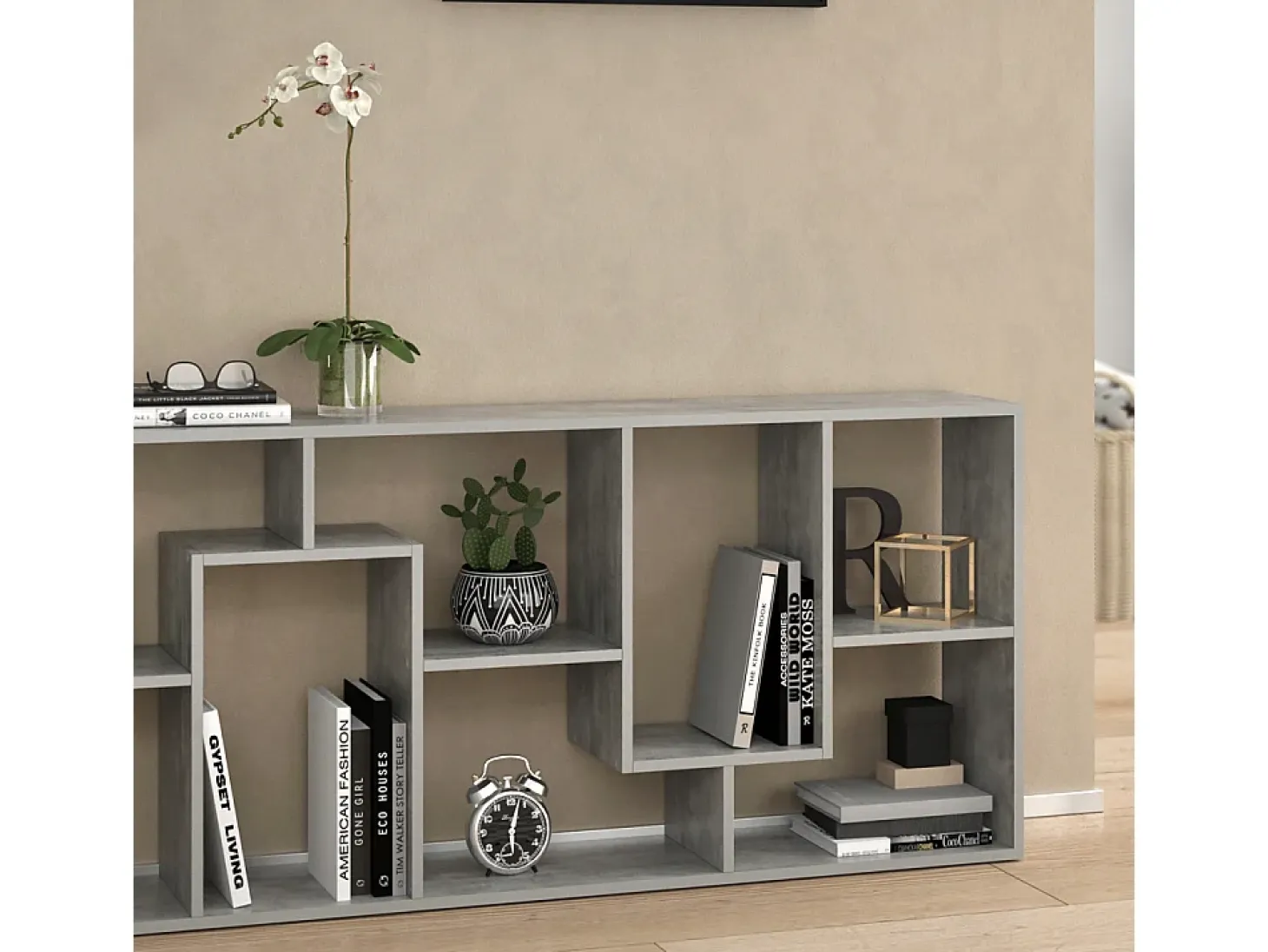 Separador de ambientes gris 160.6x25x67.2 noa