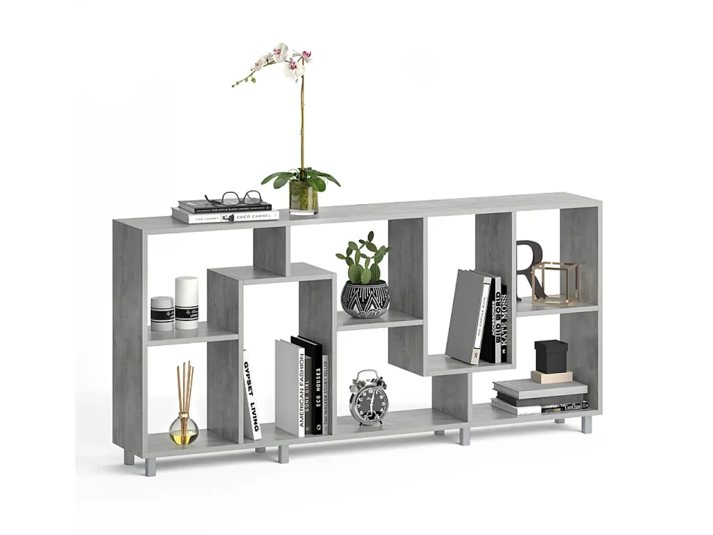 Separador de ambientes gris 160.6x25x67.2 noa
