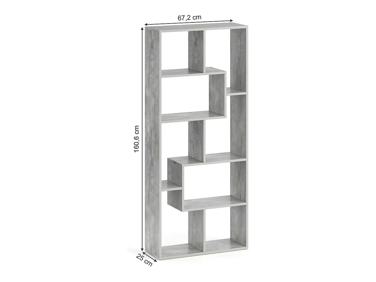 Separador de ambientes gris 160.6x25x67.2 noa