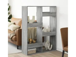 Separador de ambientes madera gris Sonoma 100x33x135 cm