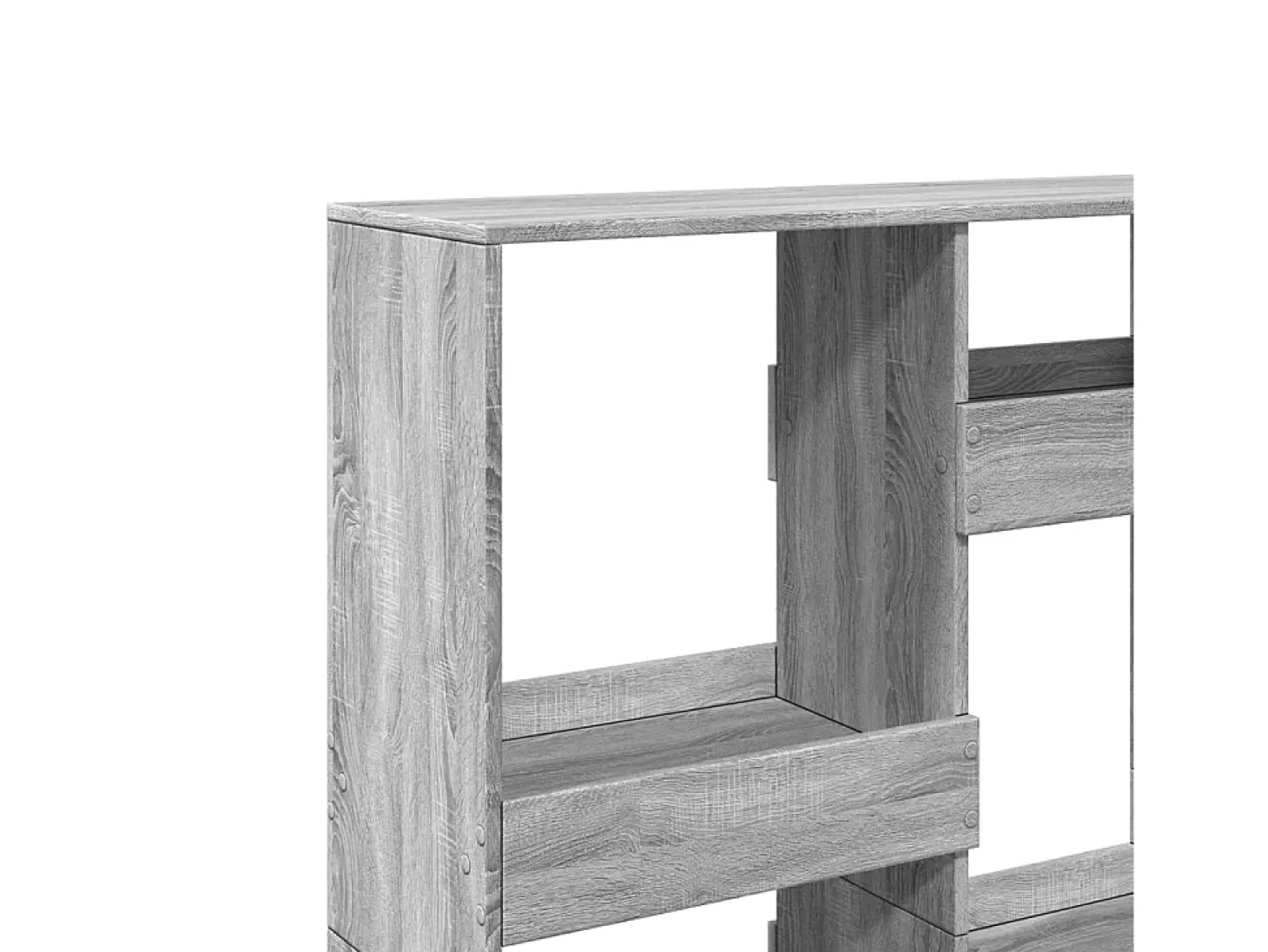 Separador de ambientes madera gris Sonoma 100x33x135 cm