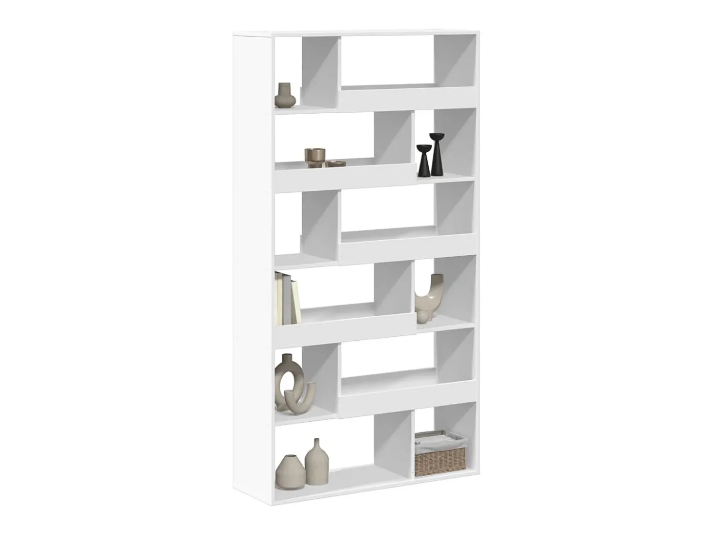 Separador de ambientes madera ingeniería blanco 100x33x187,5 cm