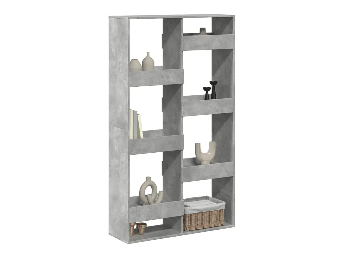 Separador de ambientes madera gris hormigón 100x33x175 cm