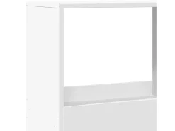 Separador de ambientes madera ingeniería blanco 100x33x155,5 cm