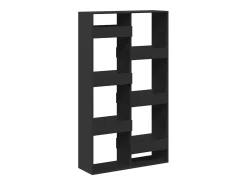 Separador de ambientes madera ingeniería negro 100x33x175 cm