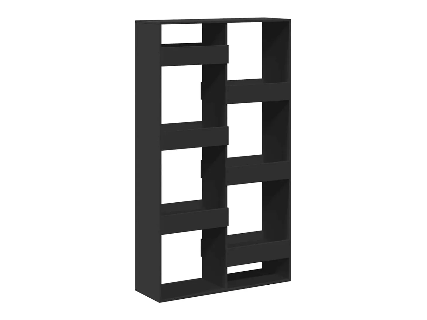 Separador de ambientes madera ingeniería negro 100x33x175 cm