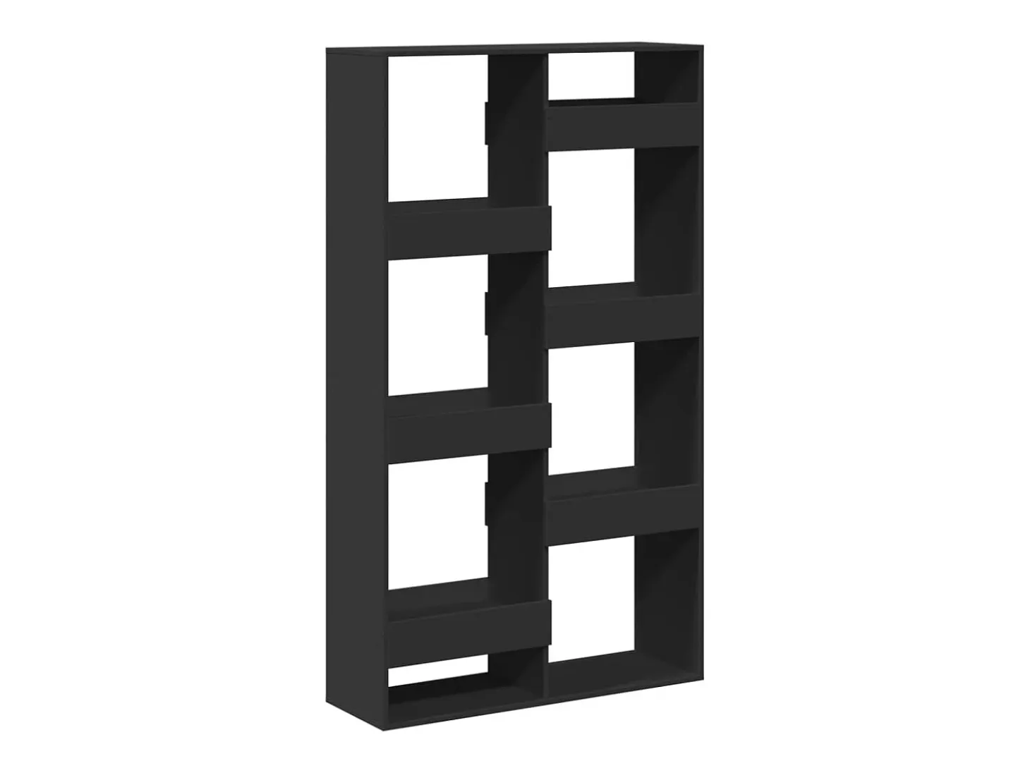 Separador de ambientes madera ingeniería negro 100x33x175 cm