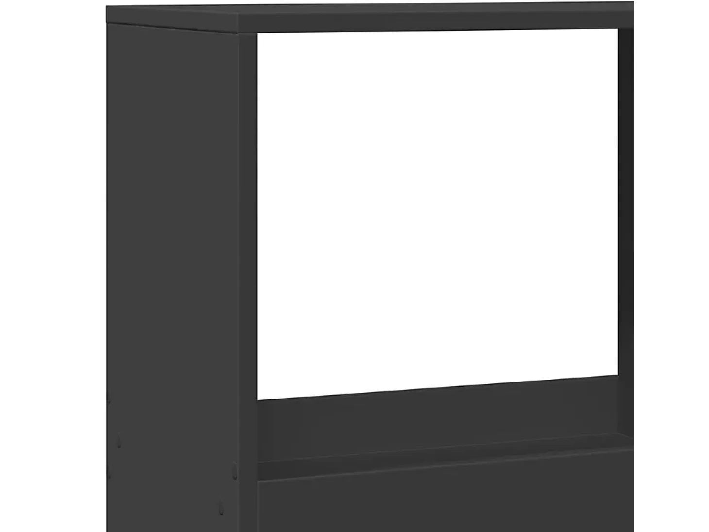 Separador de ambientes madera ingeniería negro 100x33x175 cm