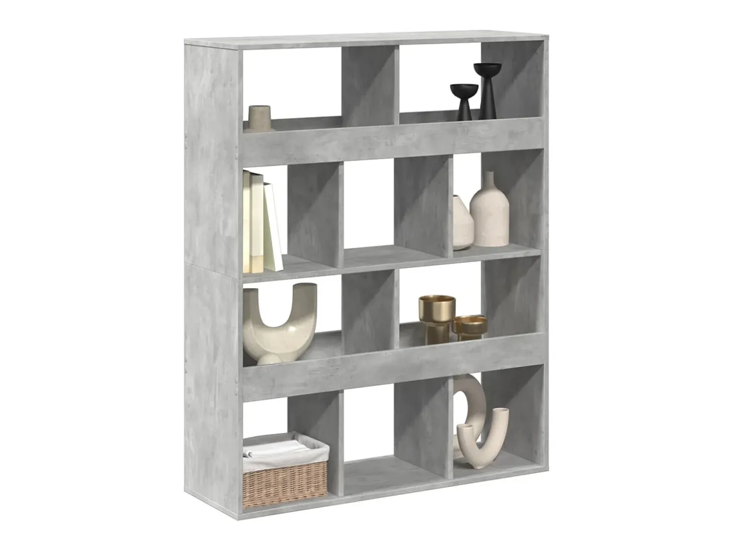 Separador de ambientes madera gris hormigón 100x33x125,5 cm