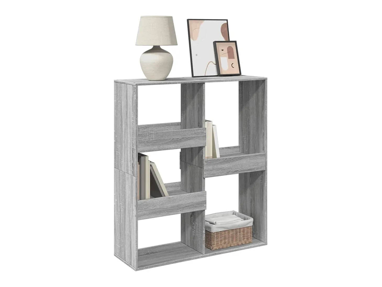 Separador de ambientes madera gris Sonoma 100x33x115 cm