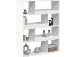 Separador de ambientes madera ingeniería blanco 100x33x125,5 cm