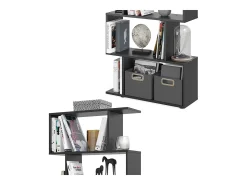 Separador de ambientes negro 70x23.8x192.2 levio