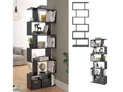 Separador de ambientes negro 70x23.8x192.2 levio