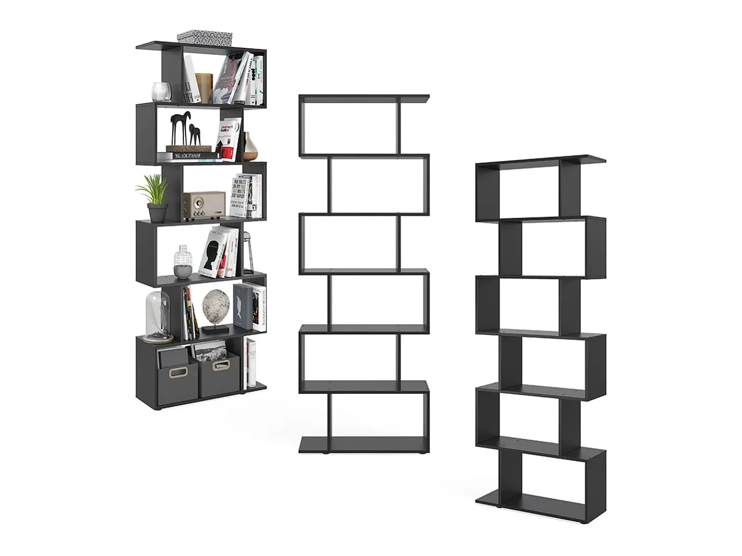 Separador de ambientes negro 70x23.8x192.2 levio