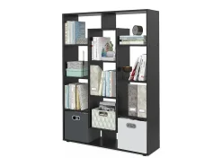 Separador de ambientes negro 107.2x29x143