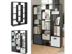 Separador de ambientes negro 107.2x29x143