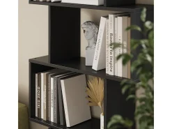 Separador de ambientes negro 70x23.8x164.1 levio