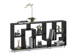 Separador de ambientes negro 160.6x25x67.2 noa