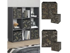 Separador de ambientes negro 104x29x108 nove