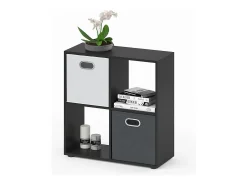 Separador de ambientes negro 72.6x29x72 tetra