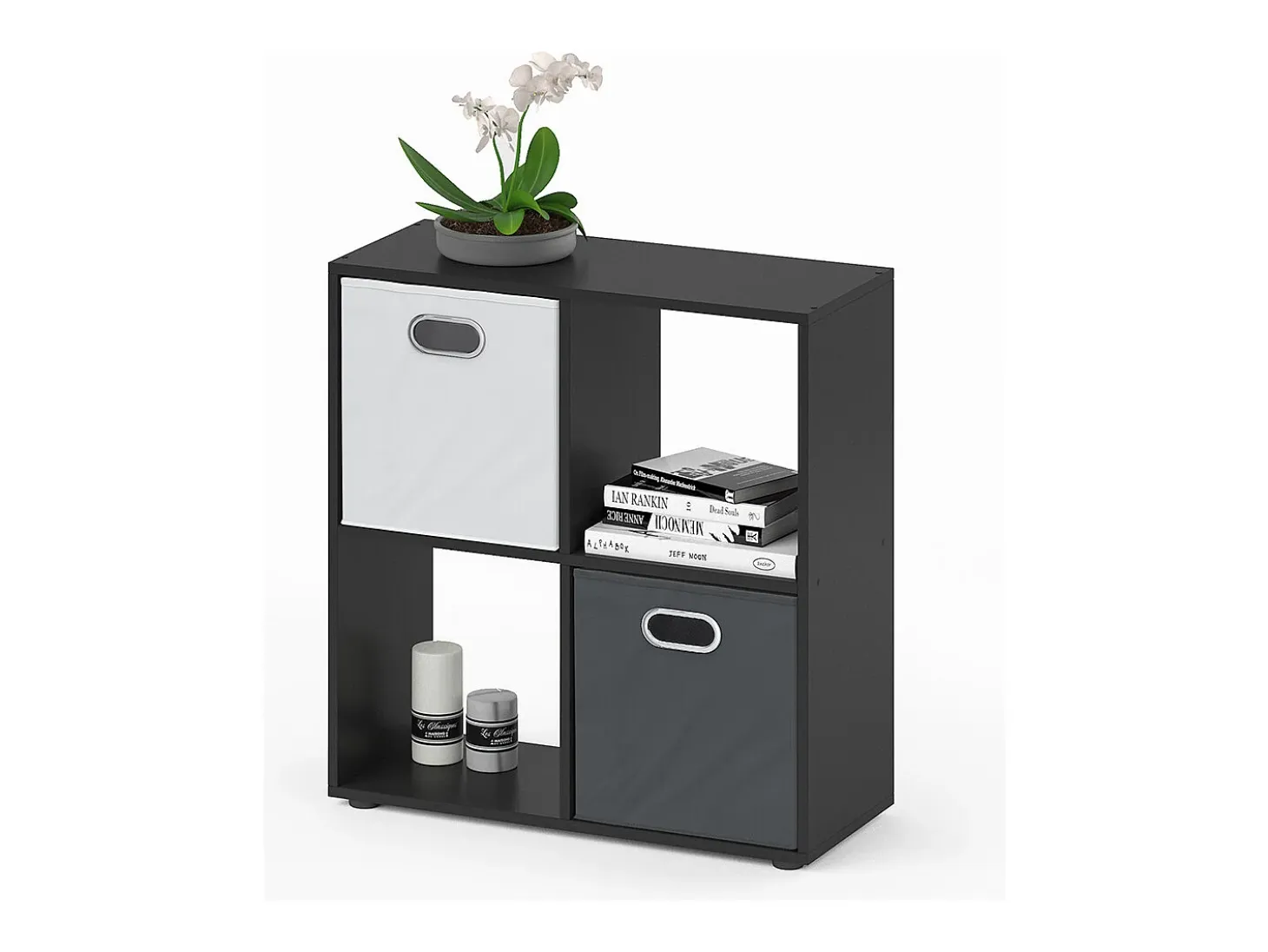 Separador de ambientes negro 72.6x29x72 tetra