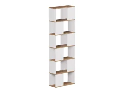 Separador de ambientes roble blanco/dorado 60x24x186 eneos