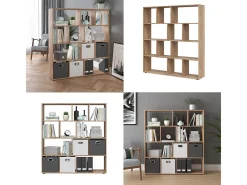 Separador de ambientes sonoma 131.6x29x143 pilar