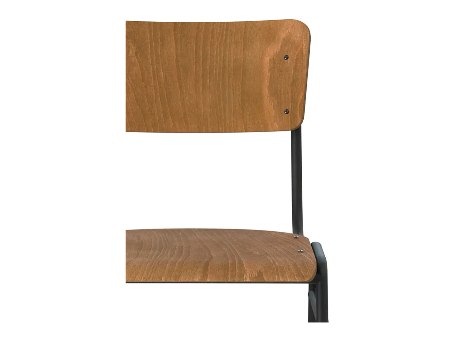 Set de 2 sillas de bar de madera 75 cm - Clem
