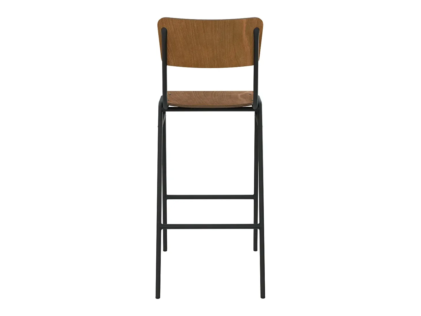 Set de 2 sillas de bar de madera 75 cm - Clem