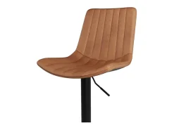 Set de 2 sillas de bar en piel sintética camel 62,5/83 cm - Killi