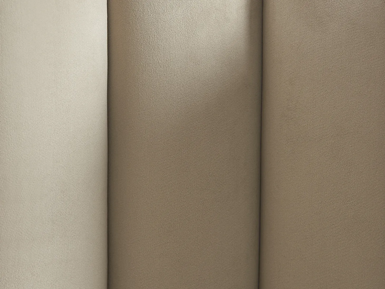 Set de 2 taburetes de bar de terciopelo y metal negro - Beige - PRANILA de Pascal MORABITO