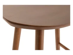 Set de 2 taburetes de cocina de nogal 65 cm DEMORY