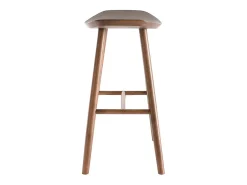 Set de 2 taburetes de cocina de nogal 65 cm DEMORY
