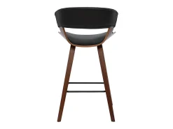 Set de 2 taburetes de cocina de diseño negro con madera oscura 65 cm SYRAH